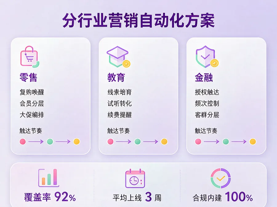 分行业营销自动化方案总览